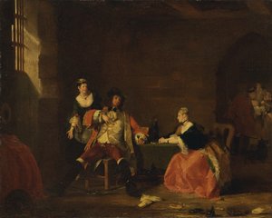 Captain Macheath Upbraided by Polly and Lucy in the Beggars Opera, 1826